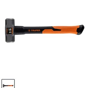 Marro octagonal 3 lb, mango de fibra de vidrio 14, Truper